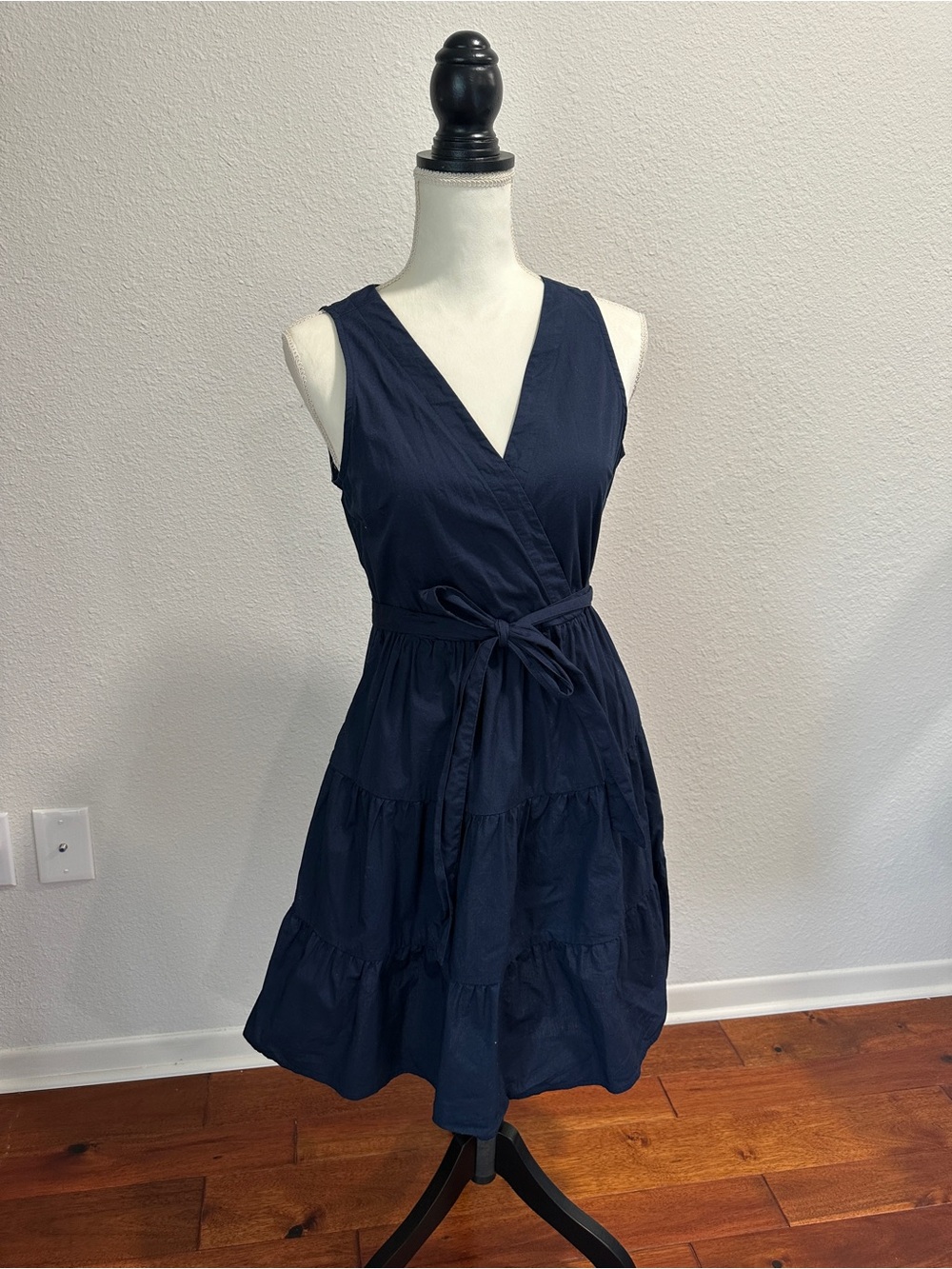 Jcrew Factory Navy Wrap dress size 4